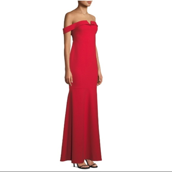 LIKELY Misisco Off Shoulders Trumpet Godet Gown 4